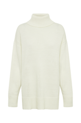 Brittany High Neck Knit Jumper - Ivory
